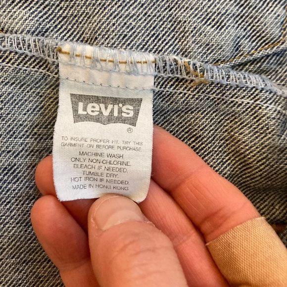Vintage 90s Levi’s Denim Trucker Jacket Size XL 70507 4890 Type 3 Hong Kong - Picture 12 of 13